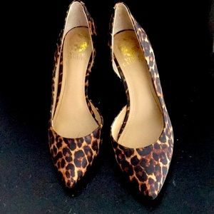 Vince Camuto pointy toe leopard heels only worn a few times